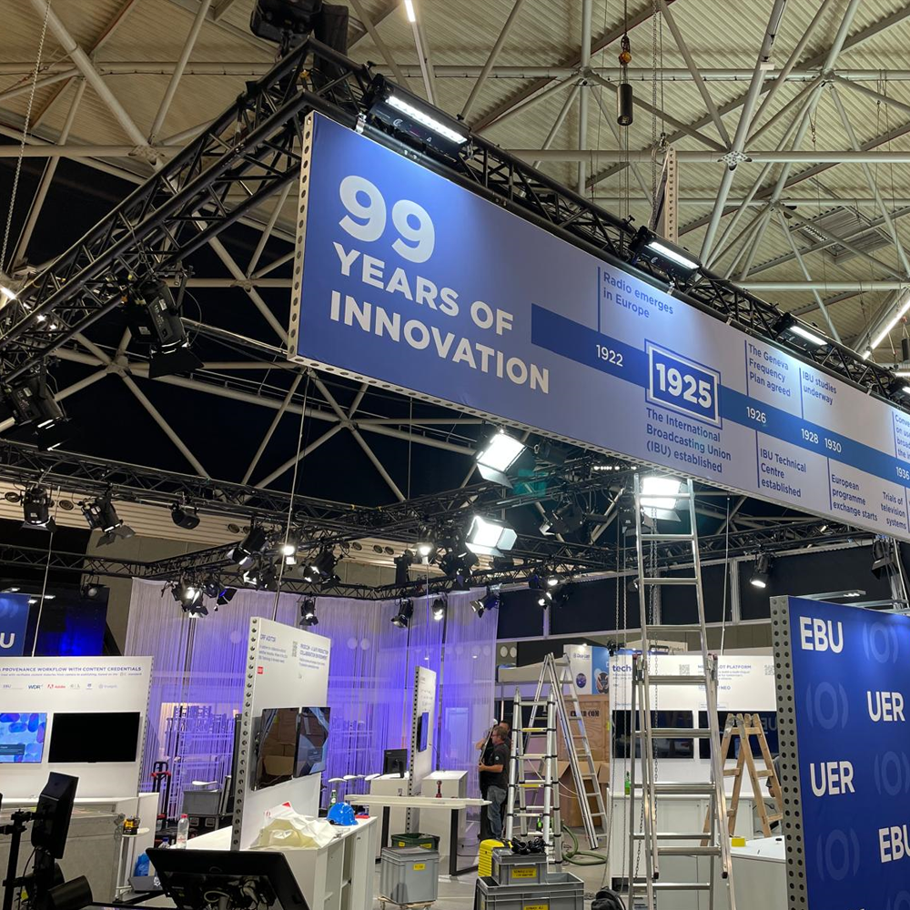 Messetechnik Messe Amsterdam Event Production EBU @ IBC Amsterdam
